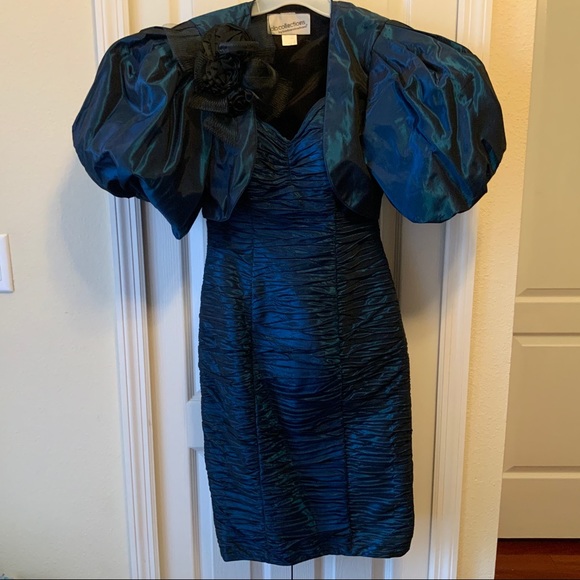 Stunning Vintage Evening Dress With Jacket - Picture 1 of 8